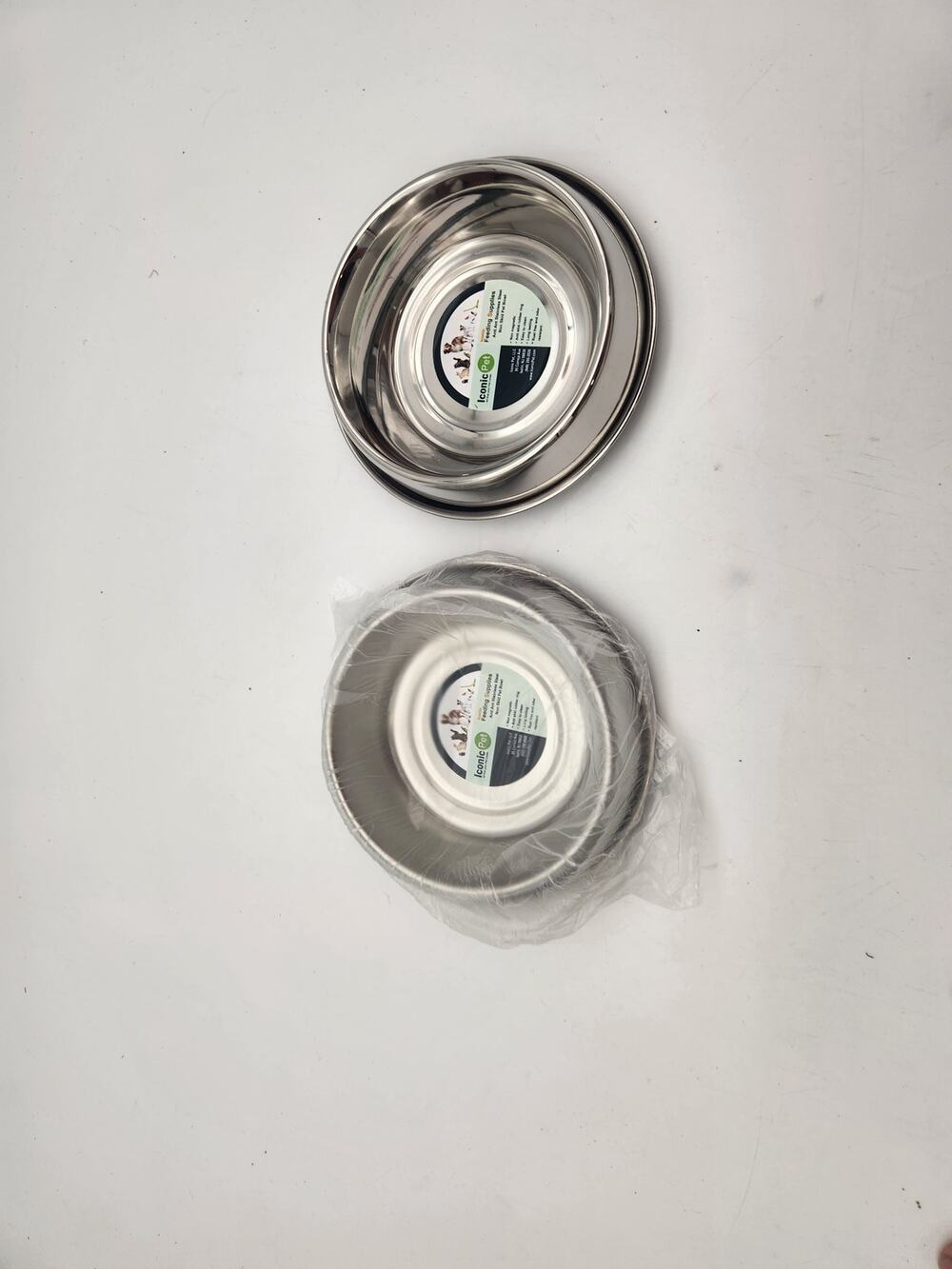 Iconic Pet Stainless Steel Bowl Water/Food Bowls NWT